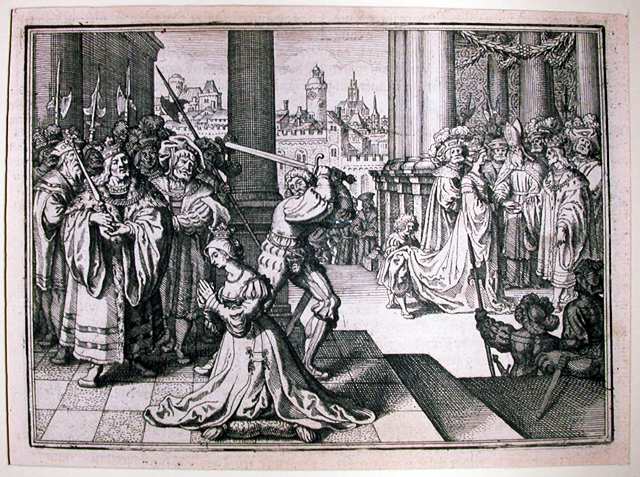 Painting of Anne Boleyn's execution